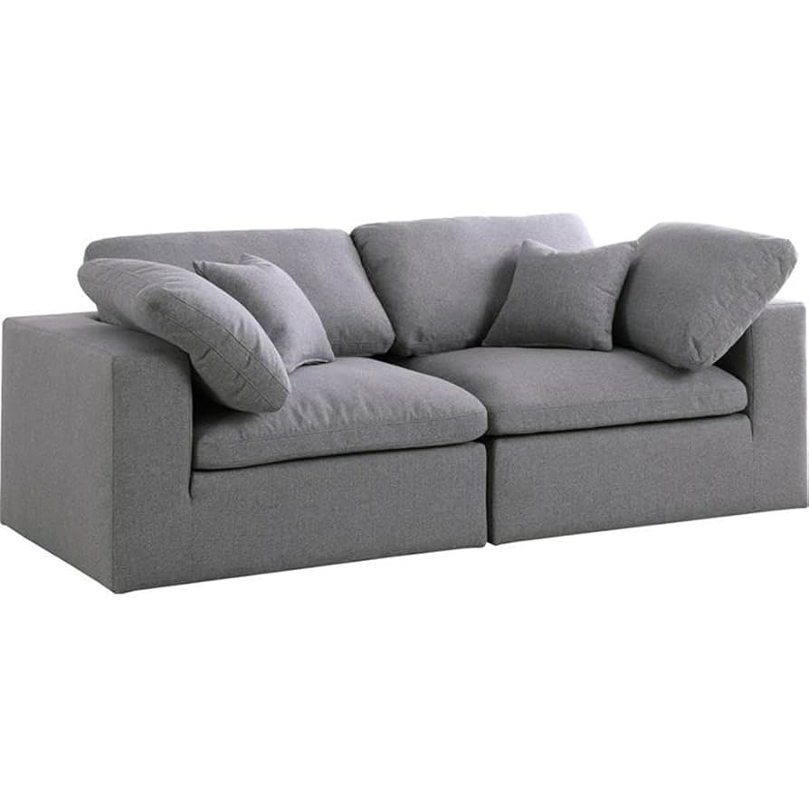Amazon.com: Meridian Furniture 601Grey-S80 Serene Collection